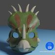 Styracosaurus-Render3.jpg Styracosaurus wearable dino mask with movable jaw
