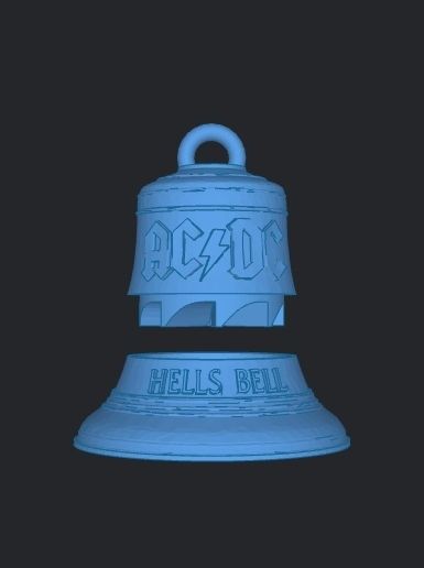 🔔 GRINDER HELL BELL AC-DC・ STL File for 3D printing・Cults