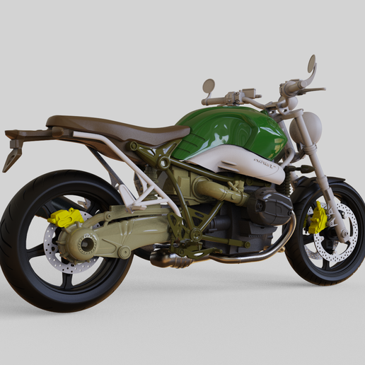 🏍️ BMW R NINE T・ 3D File for 3D printing・Cults