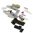 Raumschiff-Voyager-s4.png Special clamping bricks, spaceship Voyager NOTLEGO self-build