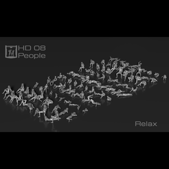 signature00.png Download file HD People 08 Relax • Design to 3D print, DolphinStudio