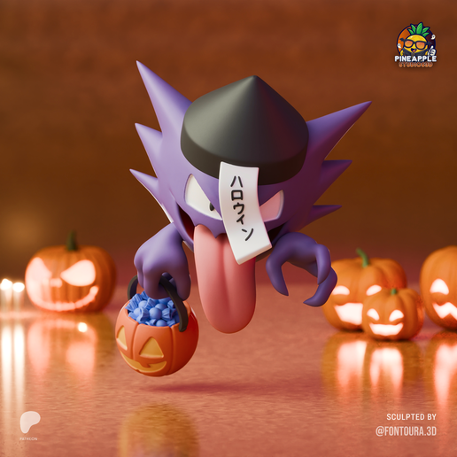 Pokemon - Yokai Haunter Halloween 3D model