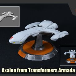 Axalon_FS.jpg 3D file [Iconic Ships Series] Axalon from Transformers Armada・Template to download and 3D print