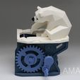 BP02.jpg Fichier STL gratuit Ours polaire avec phoque (automates)・Modèle à télécharger et à imprimer en 3D