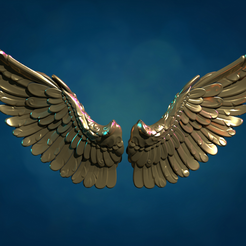 PngWings-01.png 3D file Wings sculpture・3D printer model to download