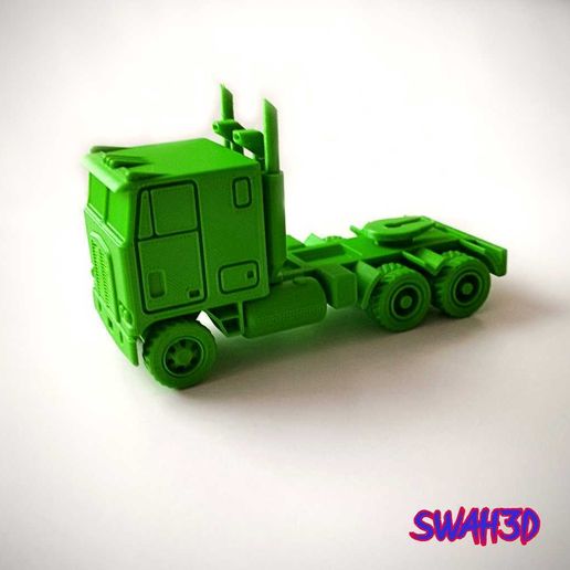 kenworth-k100.jpg Truck Kenworth k100 semi-trailer tractor (print in place)