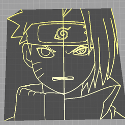 Capture-d’écran-2023-04-13-131225.png Fichier STL décoration murale naruto et sasuke・Design pour impression 3D à télécharger