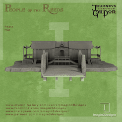 Feast-Hut-Front.png 3D file Feast Hut・3D print design to download