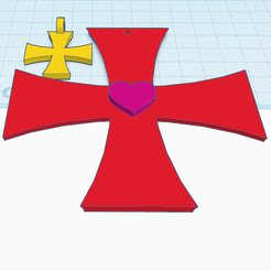 1.png Free STL file The Knights Templar Cross・3D print model to download, oasisk