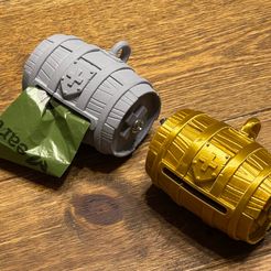 IMG_3452.jpg Файл STL Держатель сумки для какашек Saint Bernard Barrel・Модель для загрузки и 3D печати