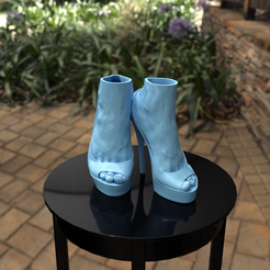 High-heels-pot-planter.png Файл STL Горшок-сажалка на высоких каблуках - вариант с дренажным отверстием・3D-печатная модель для загрузки