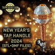 Tapp3D-NYE-1-text-2.png Beer Tap Handle - New Year's Eve 2024
