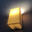 IMG_1289.jpeg Modern Wall mounted Lamp with Gyroid Infill Pattern