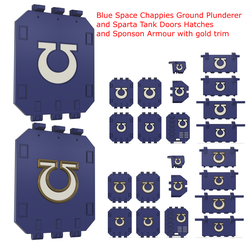 Blue-Space-Chappies-GP-SP-Doors-and-hatches.png Blue Space Chappies Ground Plunderer and Sparta Tank Doors Hatches and Sponson Armour