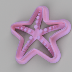 estrella.png Fichier STL Étoile de mer en forme de biscuit・Modèle à télécharger et à imprimer en 3D
