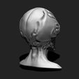 8.jpg Alien Bust 6 - Extraterrestrial Sculpture STL File 3D print