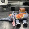 Niedlicher Flexi Print-in-Place Zirkus-Elefant