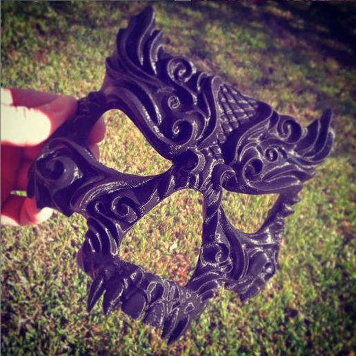 Male Skull Mask by Marco Valenzuela - 3D model önizlemesi