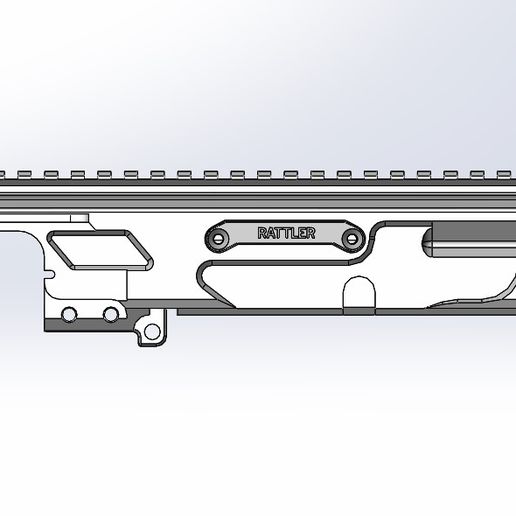 STL file AEG MCX Rattler upper receiver for VFC airsoft・3D printable ...