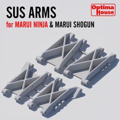 Marui-Ninja-Shogun-sus-arms.jpg STL file Sus Arms for Marui Ninja & Shogun・3D printing idea to download