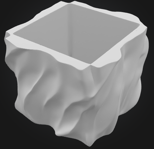 Abstract Style Planter Pot / Organiser 3D model