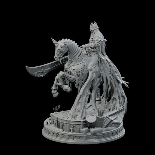 💍 Putrescent Knight STL - Printable Elden Ring SOTE Boss Statue・ 3D File for 3D printing・Cults