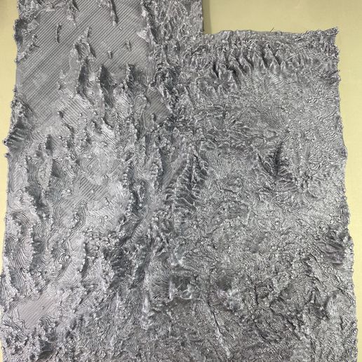 Utah Topo Map 3D model