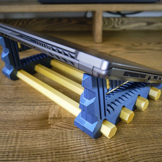 💻 2-in-1 Laptop Stand・ STL File for 3D printing・Cults