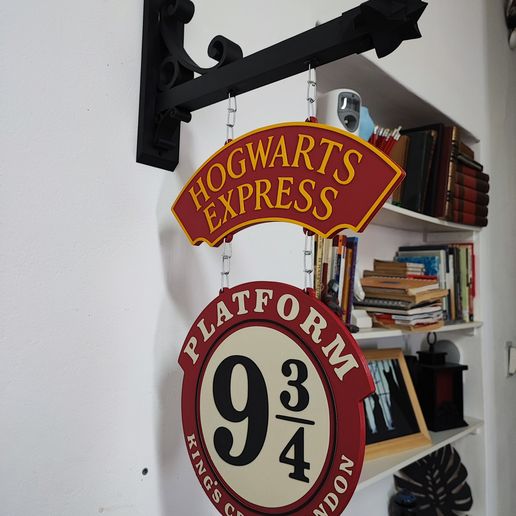 🚉 Harry Potter Inspired Hogwarts Express Platform 9¾ Sign・ STL