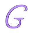 G_Cover.stl LED Alphabet Font NEW Walt Disney Name Lamp by T-D3SIGN