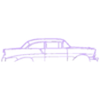 210 1956.stl Wall Silhouette: Chevrolet Set