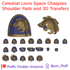 Celestial-Lions-Shoulder-Pads-v3.png Celestial Lions Space Chappies Shoulder Pads and 3D Tranfers