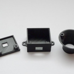 Capture d’écran 2018-07-17 à 10.40.00.png Free STL file Ultrasonic sensor SR04T housing・3D print design to download