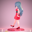 04.png Sabrina / Natsume - Elegant Red Dress - Pokémon Anime Figure - 3D Printing