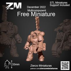 Free.jpg Archivo STL gratis Heavy Space Samurai・Modelo para descargar y imprimir en 3D