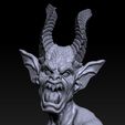 demon bust 1.jpg Fichier STL La chasse aux démons・Plan à imprimer en 3D à télécharger, i3Dfab