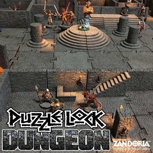 Dungeon_promo1.jpg 3D file PuzzleLock Dungeon・Model to download and 3D print, Zandoria