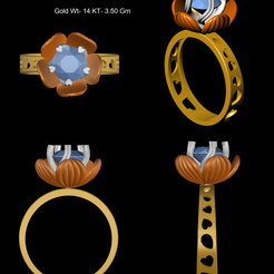 1.png STL-Datei Uniq Solitärring・3D-druckbares Modell zum Herunterladen