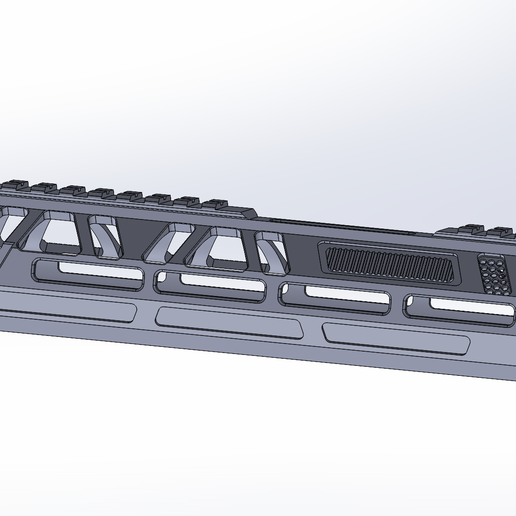 AEROKNOX M4 Handguard 9"/20cm – Skeleton Style, M-LOK Compatible for Airsoft/Softair