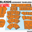 fire preview.png Gaslands - Deluxe Movement Templates - Fire
