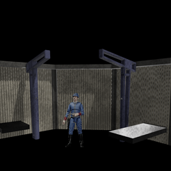 2023-06-26-120116.png Fichier 3D Star Wars Cloud City Holding Cell Diorama pour figurines de 3,75" et 6・Design pour imprimante 3D à télécharger