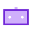 FRONT_CONNECTOR.stl Improved Hinged Voron V0.1 Top-hat with LED holders