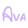 Ava.stl 50 Names with Disney letters