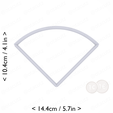 1-4_of_pie~3.75in-cm-inch-top.png Slice (1∕4) of Pie Cookie Cutter 3.75in / 9.5cm