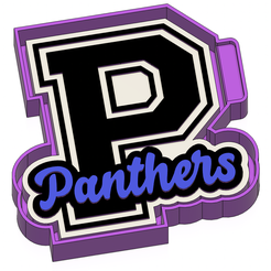 ink.png Archivo 3D Carcasa molde STL P-Panthers Rugby Sports Freshie・Modelo para descargar y imprimir en 3D