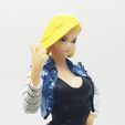 q3.jpg STL file ANDROID 18 MODIFIED DRAGONBALL PRINTABLE STATUE FIGURINE ANIME・3D printer model to download