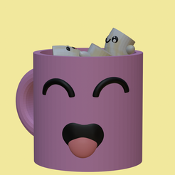 café-con-malbadiscos.png STL-Datei Mokka-Kaffee mit Marshmallow・Modell zum Herunterladen und 3D-Drucken