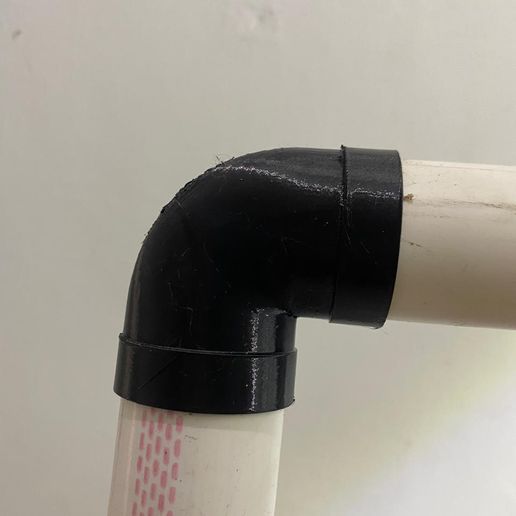 1.5 Inch L Pipe Connector – 90 Degree Elbow – STL File for 3D Printing