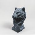 Tiger-Bust-3d-printed-side.jpg Tiger Bust sculpture