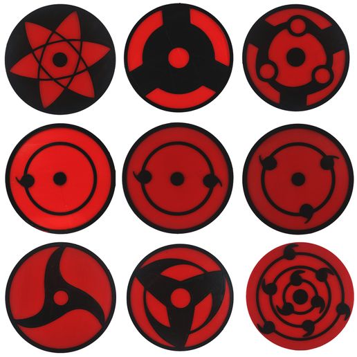 Download STL file Sharingan Coaster - Naruto • 3D printing design • Cults